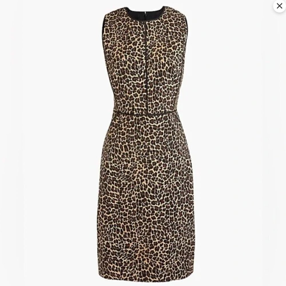 J. Crew Leopard Print Sheath Dress